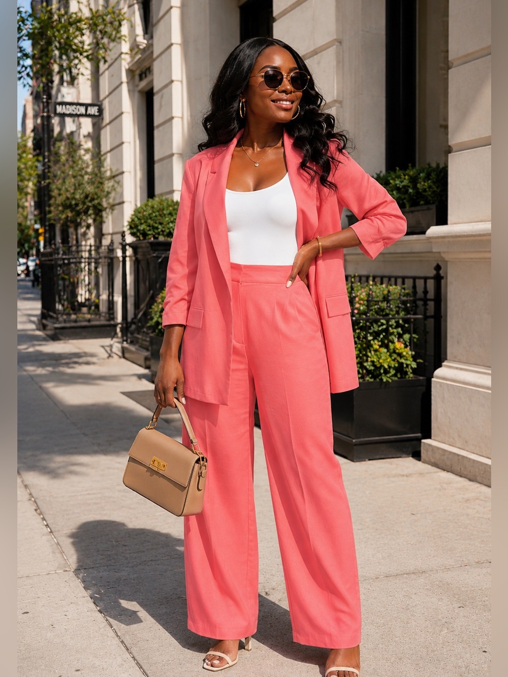 Pink Blazer/ Pants Set